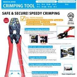 Bảng Hướng Dẫn Sử Dụng Kìm Bấm Cos Tp-38 Tsunoda