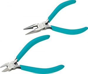 Bộ kìm mũi nhọn và Kìm cắt mini 100mm MR,N-100 Tsunoda 10 Tsunoda Mrn 100 Small Tool Set Long Nose Pliers And Plastic Cutter 4 Inch 41lrnj Xcxl