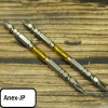 ANEX Double-Ended Screwdriver Bits - +2/-6 Combination Set Of 2 (150mm Yellow)