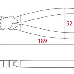 Thông số kỹ thuật kìm cắt cạnh 175mm CN-175N Tsunoda