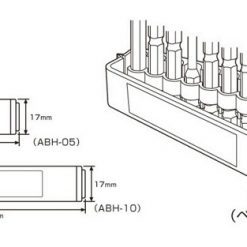 Bản vẽ khay đựng mũi vít ANEX ABH-05 , ABH-10