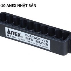 Khay đựng mũi vặn vít 6.35mm ANEX 10 lỗ ABH-10