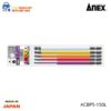 Vỉ 5 Mũi Vít đầu Lục Giác Bi Anex Acbp5 150l