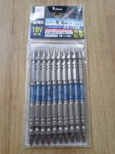 Vỉ 10 mũi vít 2 đầu có từ tính ARHS-14M+2x110
