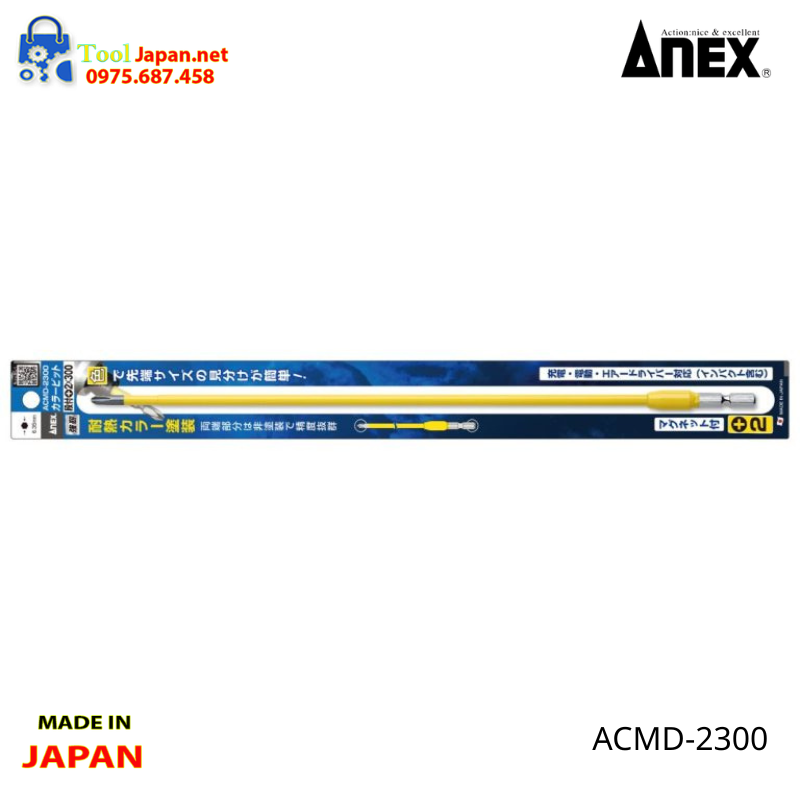 Vỉ 1 Mũi Vít 4 Cạnh Anex Acmd 2300