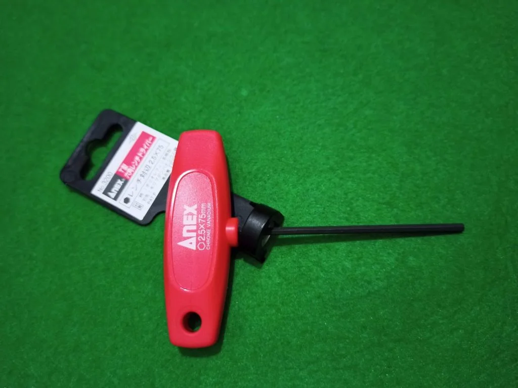 Lục giác tay cầm chữ T No.3200-H2.5x75 Anex Japan