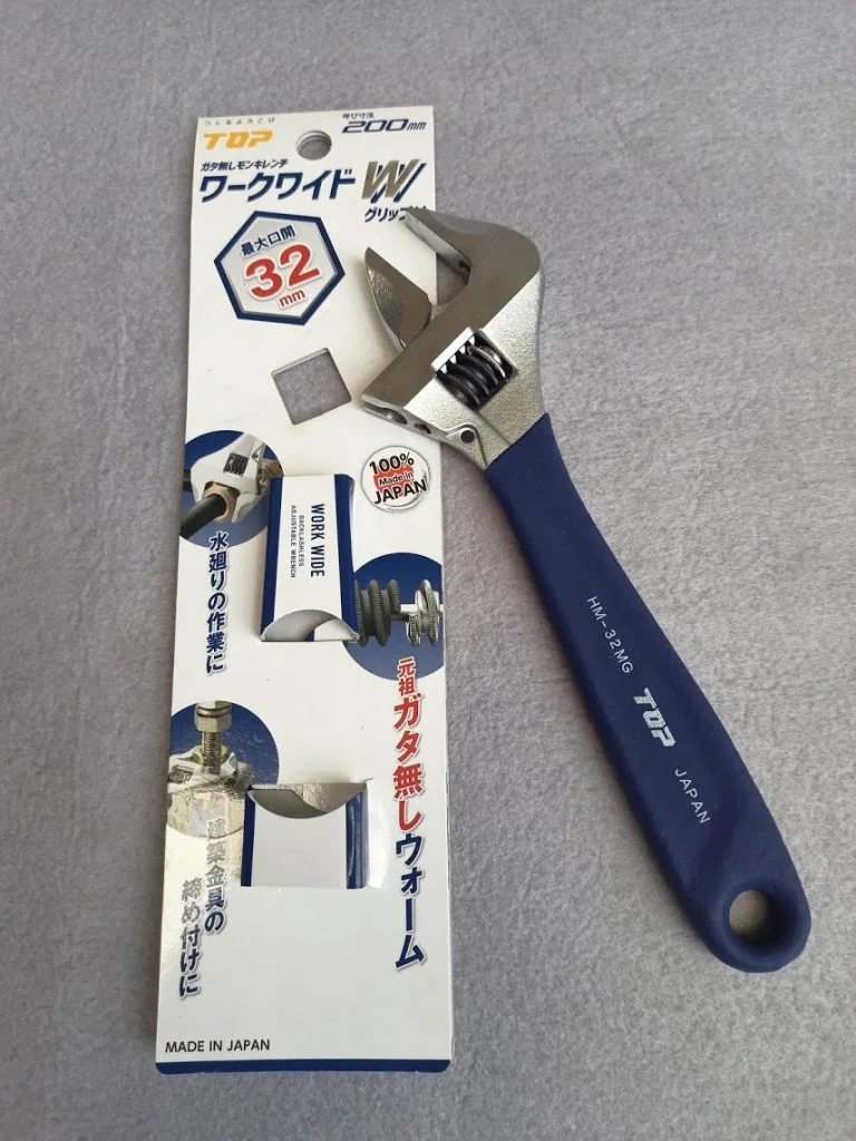 Mỏ lết tay cầm xanh HM-32MGNB Top Japan