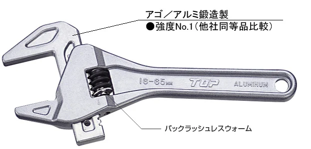 Mỏ lết vặn ống nhựa TMW-1665 Top Japan