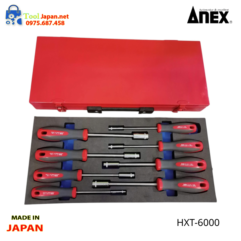 Bộ Tô Vít đầu Tuýp 9 Chi Tiết Hxt 6000