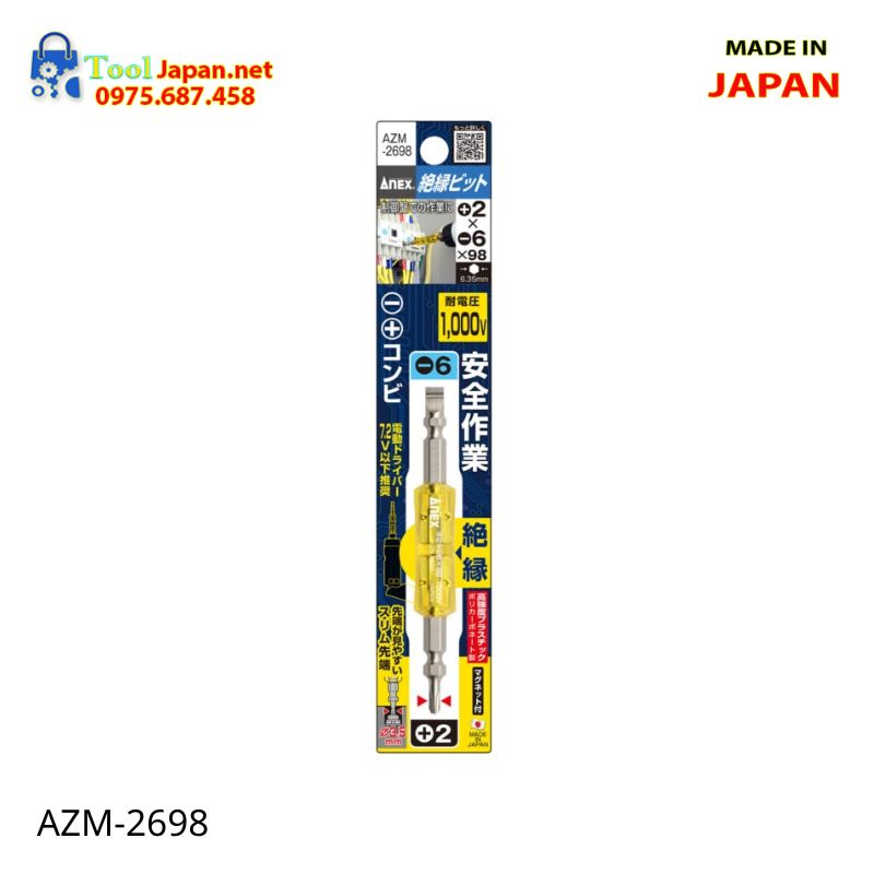 Mũi Vít Cách điện Anex Japan Azm 2698