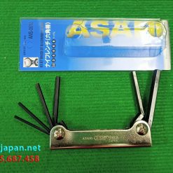 Bộ Lục Giác Gấp Gọn 6 Chi Tiết Ans0610 Asahi Japan