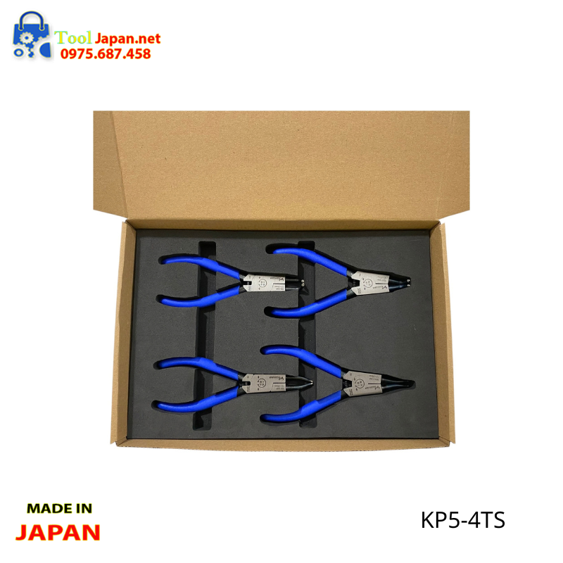 Bộ 4 Cây Kìm Phe 5inch Tsunoda King Ttc Japan Kp5 4ts