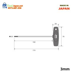 Thông Số No.3210 H3.0x150 Anex Japan