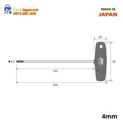 Thông Số No.3210 H4.0x180 Anex Japan
