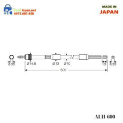 Thanh Nối Mũi Vít Dài Anex Japan Alh 600 Thông Số
