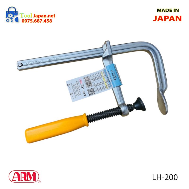 Vam kẹp chữ L kiểu tay vặn ARM LH-200