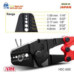 Kìm Bấm Siling Cáp Thép Arm Sangyo Nhật Bản Hsc 600.