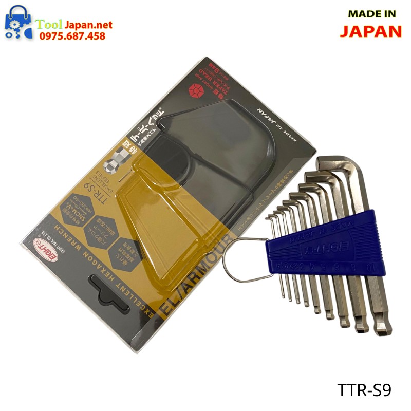Bộ Lục Giác đầu Bi Ngắn đầu Ngắn Ttr S9 Eight Japan