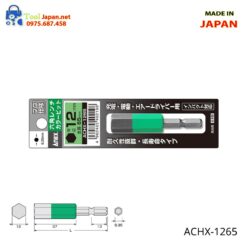 Mũi Vít đầu Lục Giác 12mm Dài 65mm Anex Achx 1265