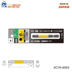 Mũi Vít đầu Lục Giác 6mm Dài 65mm Anex Achx 6065