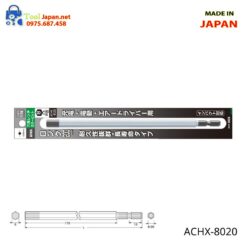 Mũi Vít đầu Lục Giác 8mm Dài 200mm Anex Achx 8020