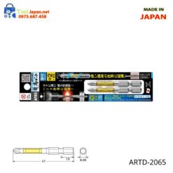 Vỉ 2 Mũi Vít 1 đầu Có Từ Tính Anex Artd 2065