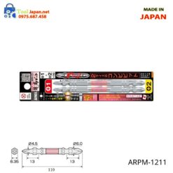 Vỉ 2 Mũi Vít 2 đầu Anex Arpm 1211