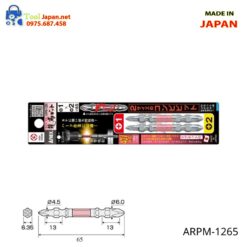 Vỉ 2 Mũi Vít 2 đầu Anex Arpm 1265