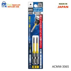 Vỉ 2 Mũi Vít Có Từ Tính Anex Japan Acmm 3065