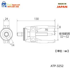 Cảo 2 Chấu Top Kogyo Atp 3252 Bảng Vẽ
