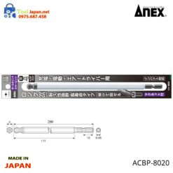 Mũi Vít đầu Lục Giác Bi Anex Acbp 8020