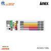 Vỉ 5 Mũi Vít đầu Lục Giác Anex Achx5 100l